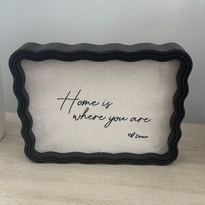 Black Decorative Frame with Inspirational Quote
